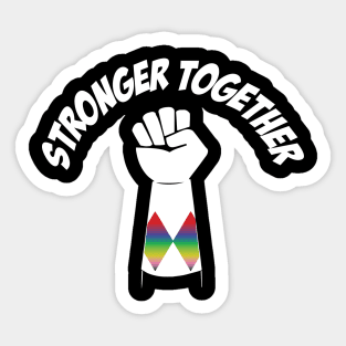 Rainbow Power Stronger Together Sticker